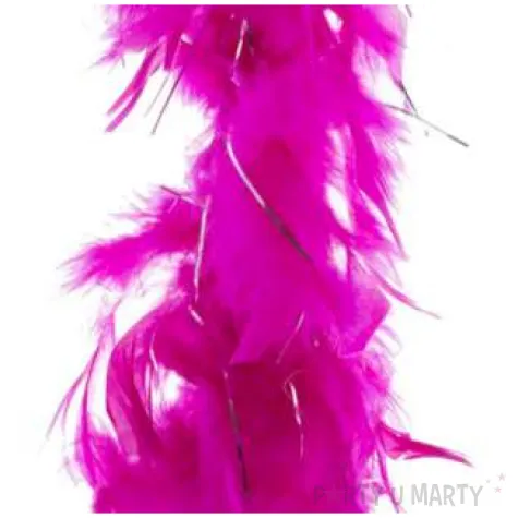 boa deluxe lameta fuksja funnyfashion 200 cm 45 g