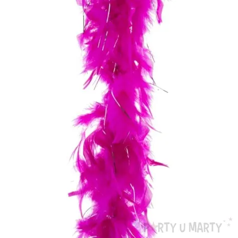 boa deluxe lameta fuksja funnyfashion 200 cm 45 g