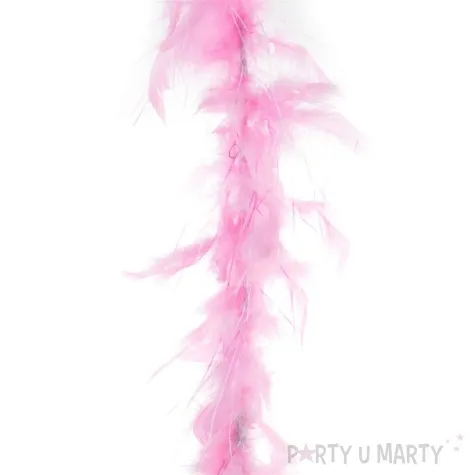 boa deluxe lameta rozowe jasne funnyfashion 200 cm 45 g