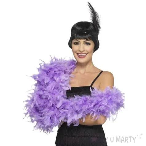 boa deluxe liliowy smiffys 80g 180 cm