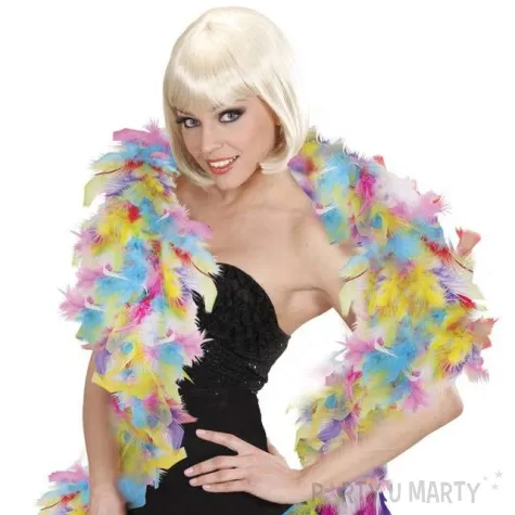 boa deluxe teczowe widmann 65g 180 cm