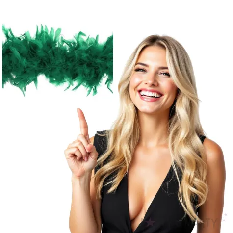 boa deluxe zielone ciemne godan 60g 183 cm