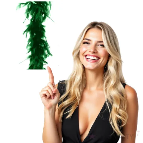 boa deluxe zielone funnyfashion 200 cm 45 g