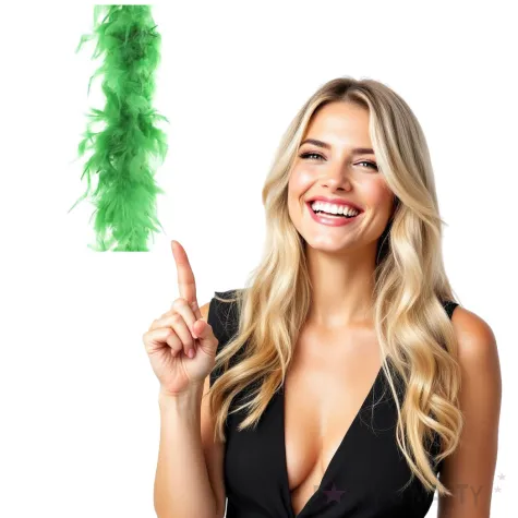 boa deluxe zielone jasne funnyfashion 200 cm 45 g