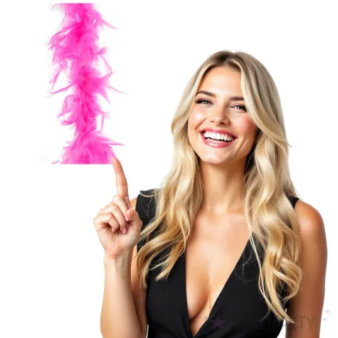 boa fluo rozowe funny fashion 45 g 200 cm