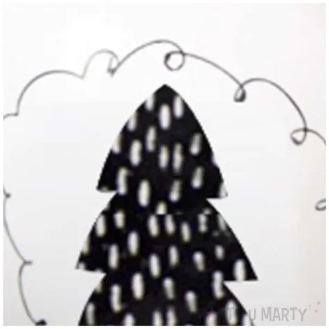 bombka black and white choinka biala 7 5cm arpex