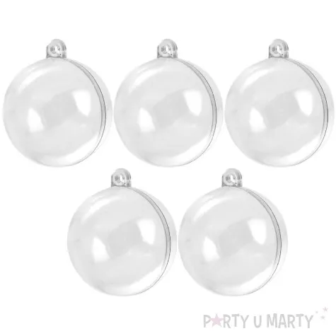 bombka do dekorowania kula akrylowa brewis 6 cm 5 szt