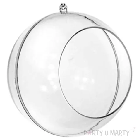 bombka do dekorowania kula z otworem akrylowa aliga 12 cm 5 szt