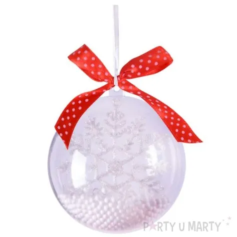 bombka do dekorowania swiateczne elementy plastikowa arpex 8 cm