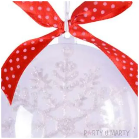 bombka do dekorowania swiateczne elementy plastikowa arpex 8 cm