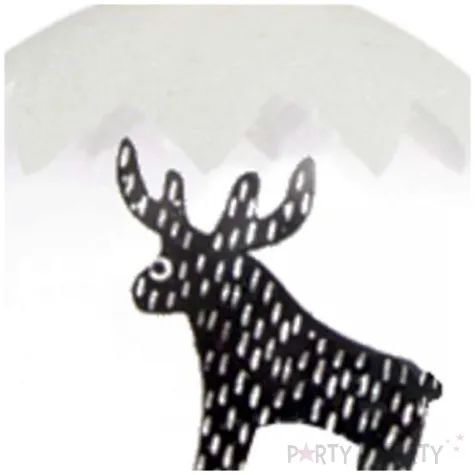 bombka sniezny renifer transparentna 7 5cm arpex