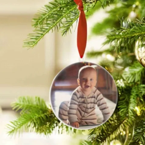 bombka wlasne zdjecie kolorowanka renifer i prezent arpex 7 cm