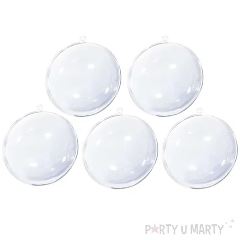 bombki do dekorowania kule akrylowe aliga 12 cm 5 szt