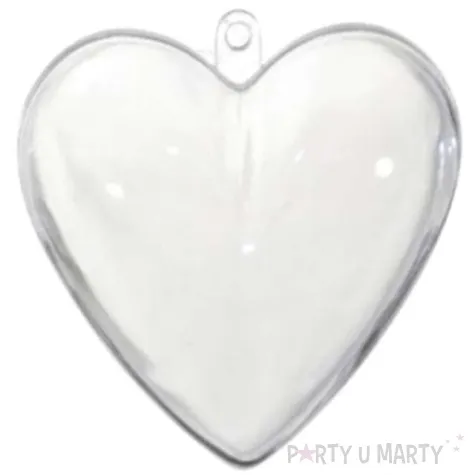 bombki do dekorowania serca akrylowe aliga 10 cm 5 szt