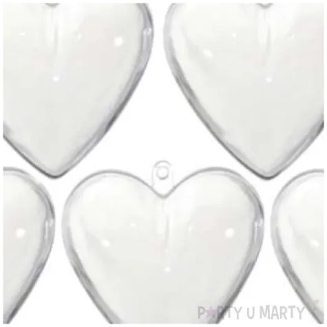 bombki do dekorowania serca akrylowe aliga 10 cm 5 szt