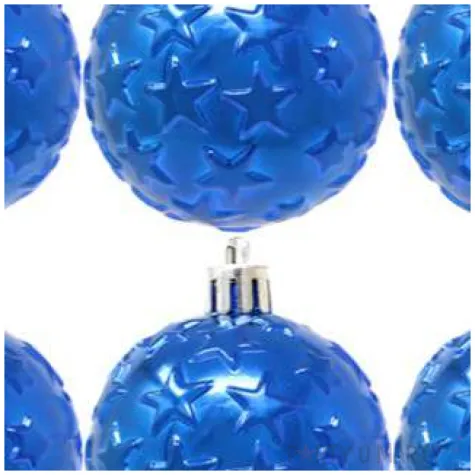 bombki gwiazdki plastikowe granatowe guirca 6 cm 6 szt