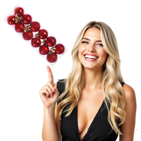 bombki mini mix czerowne 2 5 cm arpex 12 szt