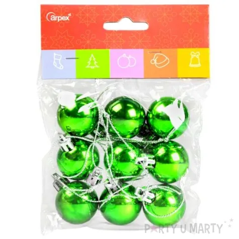 bombki mini zielone arpex 9 szt