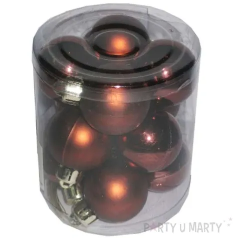 bombki nietlukace brazowe arpex 3 cm 12 szt