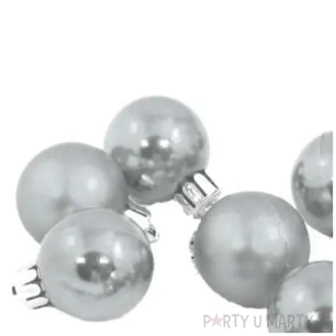 bombki nietlukace srebrne arpex 3 cm 12 szt