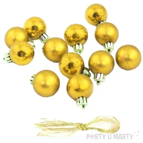 bombki nietlukace zlote arpex 3 cm 12 szt