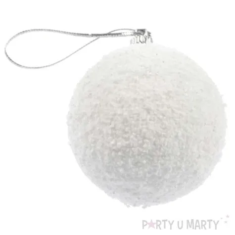 bombki osniezone biale arpex 6 cm 6 szt