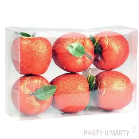 bombki rajskie jabluszko czerwone arpex 6 cm 6 szt