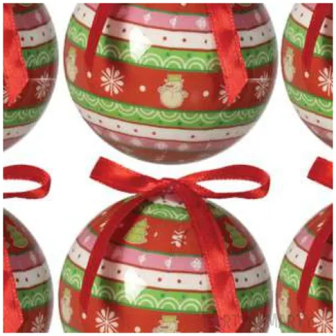 bombki swiateczna kompozycja akrylowe guirca 6 cm 6 szt