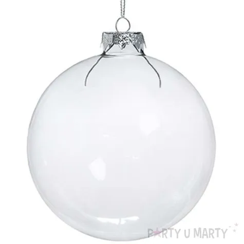 bombki szklane bezbarwne 4 cm 12 szt