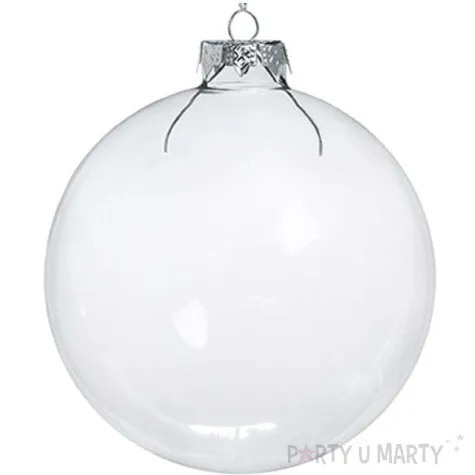 bombki szklane bezbarwne 6 cm 12 szt