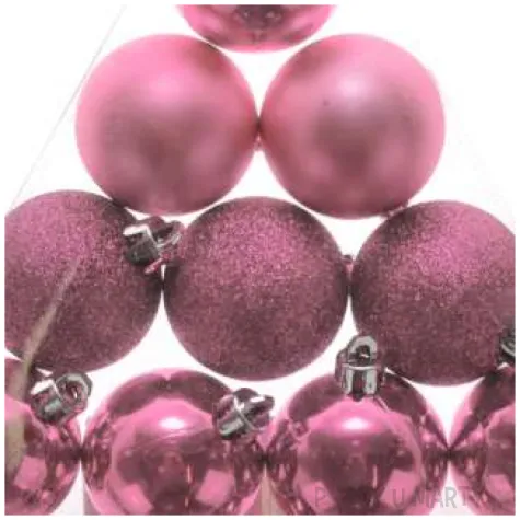bombki zestaw mix rozowe arpex 3 5 cm 12 szt