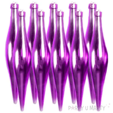 bombki zimowe sople rozowe arpex 10 szt