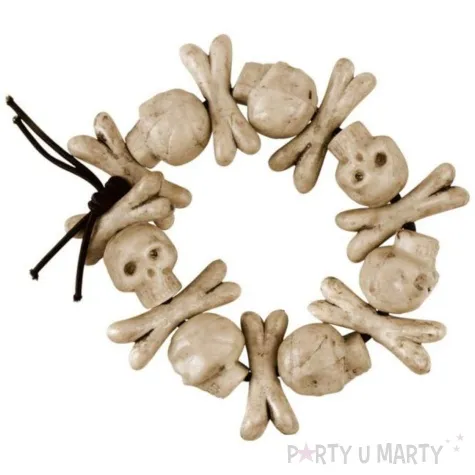 bransoletka czaszki i kosci bezowy boland