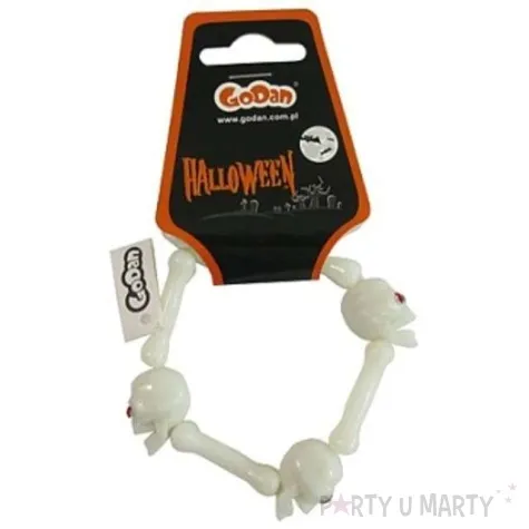 bransoletka kosci z malymi czaszkami