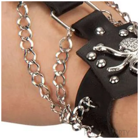 bransoletka punk rock czarna carnival toys