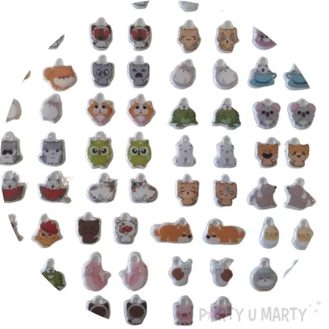 bransoletka wypukle naklejki mix kolorow brewis diy