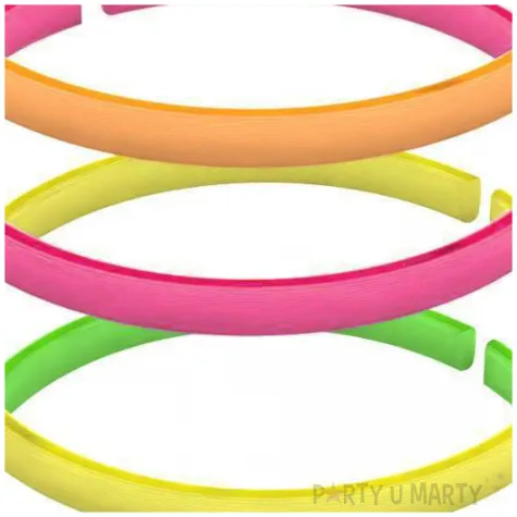 bransoletki disco neonowe mix 4 szt