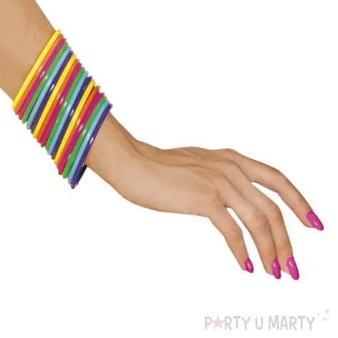 bransoletki disco neonowe mix widmann 18 szt