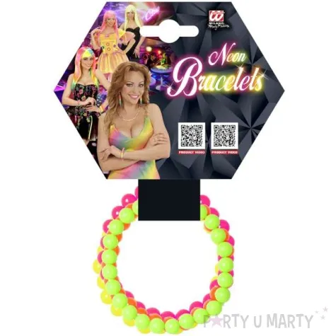 bransoletki party classic neon widmann 4 szt
