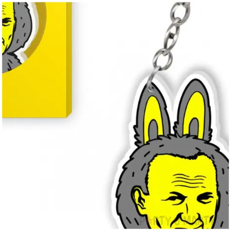 breloczek lapapa jak bubu papiez 2137 kolor szary