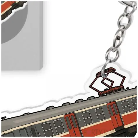 breloczek na prezent urodzinowy dla fana kolei mikola pociag en 57