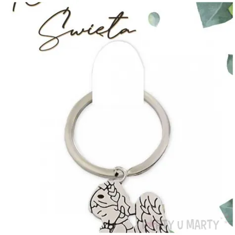 brelok do kluczy aniolek eukaliptus beauty upominek podziekowanie dla gosci na komunie swieta p