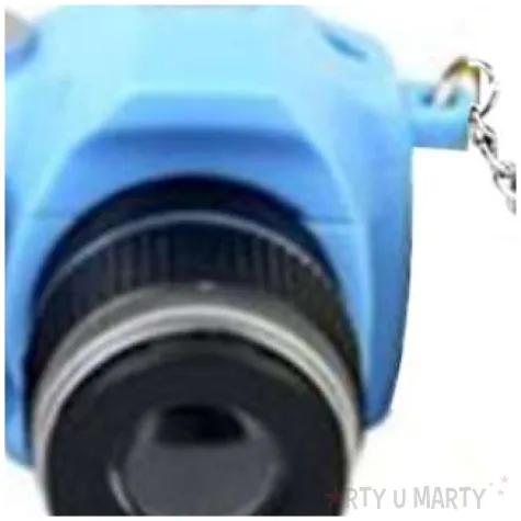 brelok do kluczy aparat foto niebieski oem