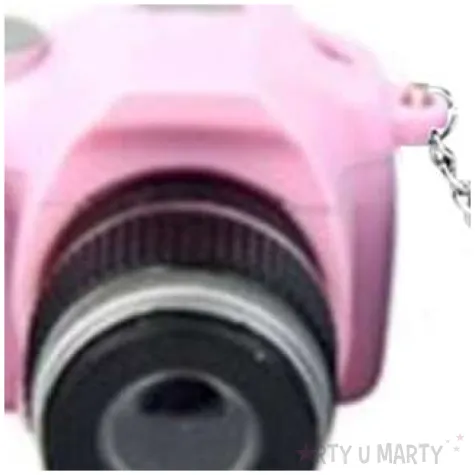 brelok do kluczy aparat foto rozowy oem