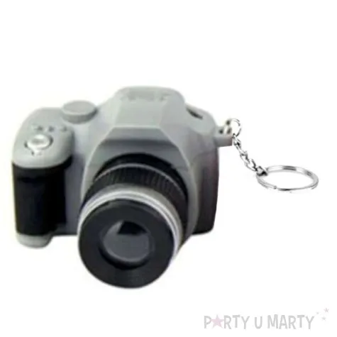 brelok do kluczy aparat foto szary oem