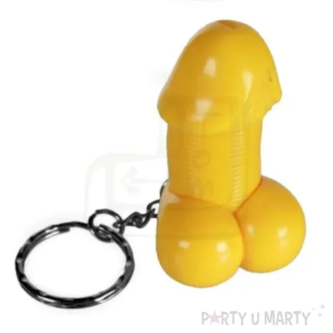 brelok do kluczy penisek zolty