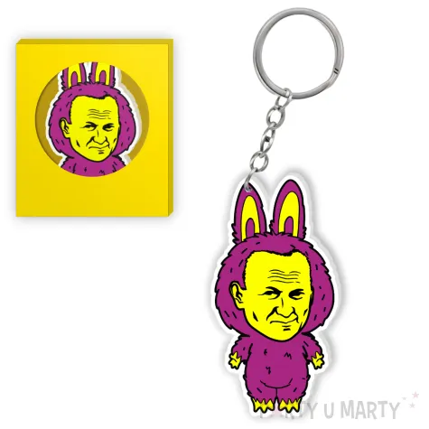 brelok drukowany lapapa papiez 2137 fioletowy