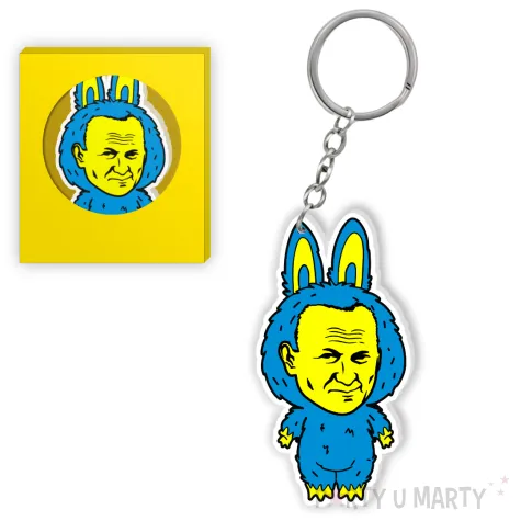 brelok drukowany lapapa papiez 2137 niebieski