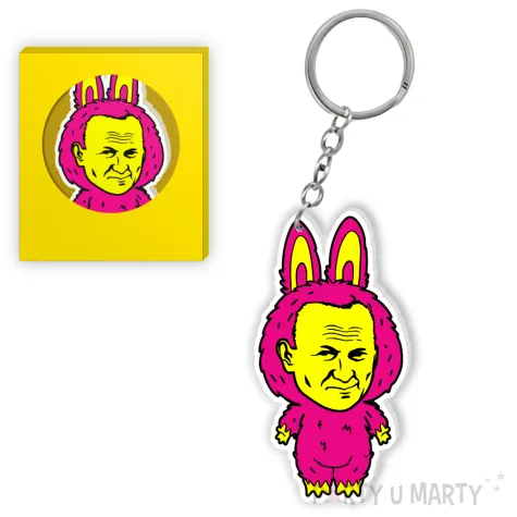 brelok drukowany lapapa papiez 2137 rozowy