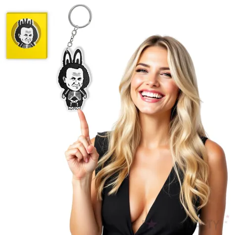 brelok drukowany lapapa papiez 2137 szkieletor